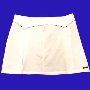 Athleta Tennis Golf Skirt 12 White Stretch A Line